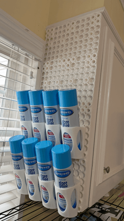 MultiBoard Angled Spray Can Holder 3d model