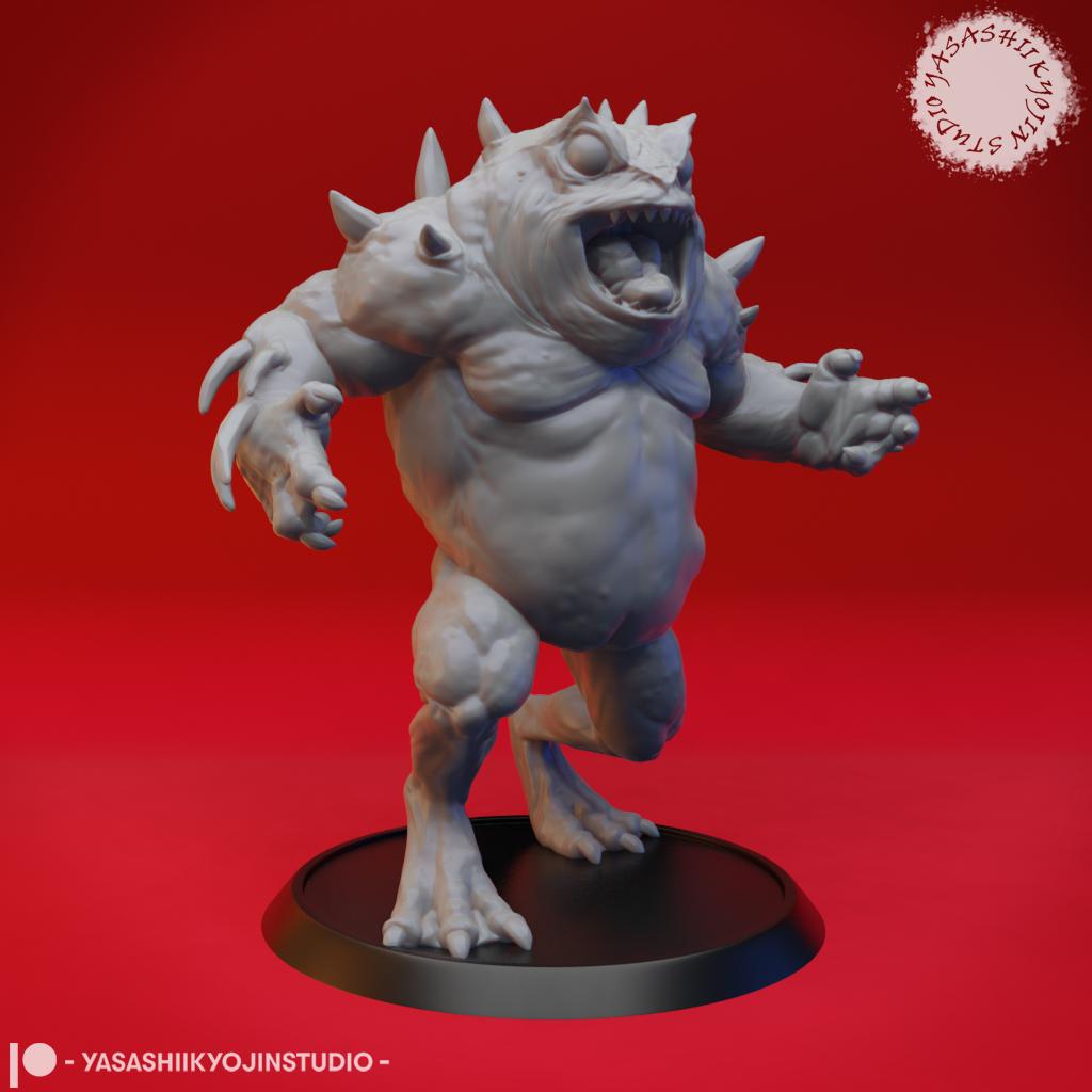 Slaad (Death) - Tabletop Miniature (Pre-Supported) 3d model