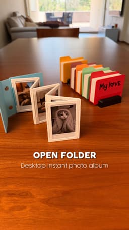 OPEN FOLDER | DESKTOP INSTANT PHOTO ALBUM 3d model