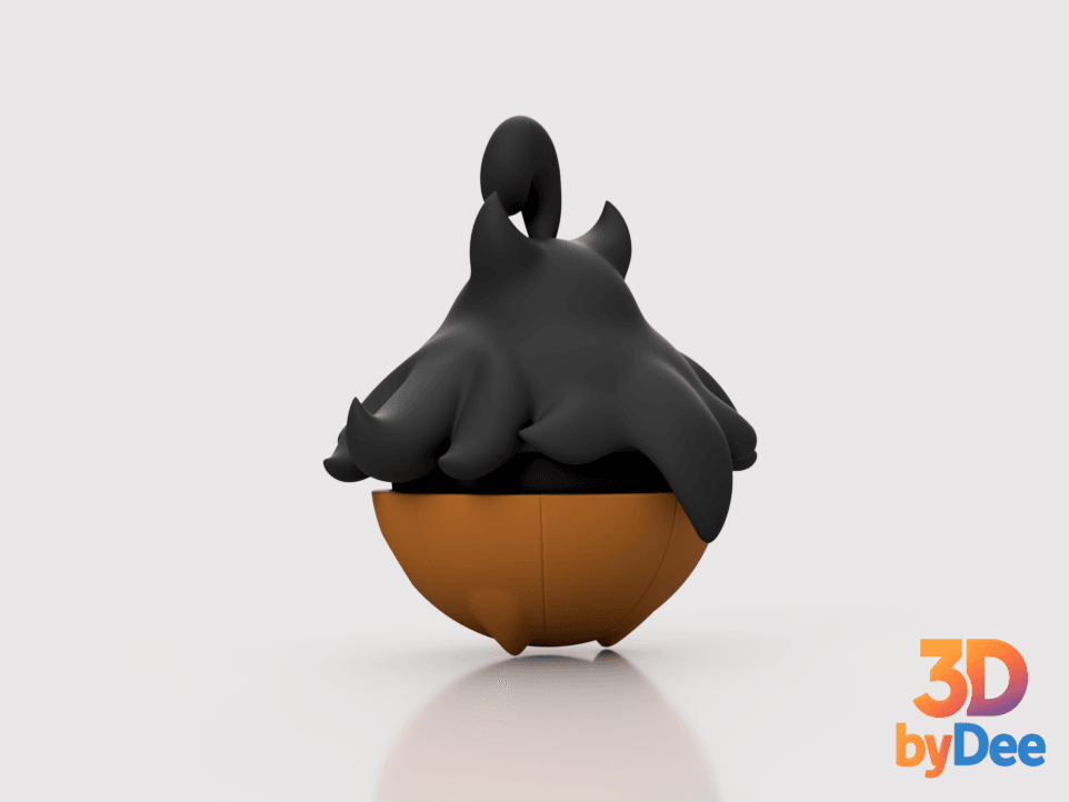 Pumpkaboo Poke Ball 3d model