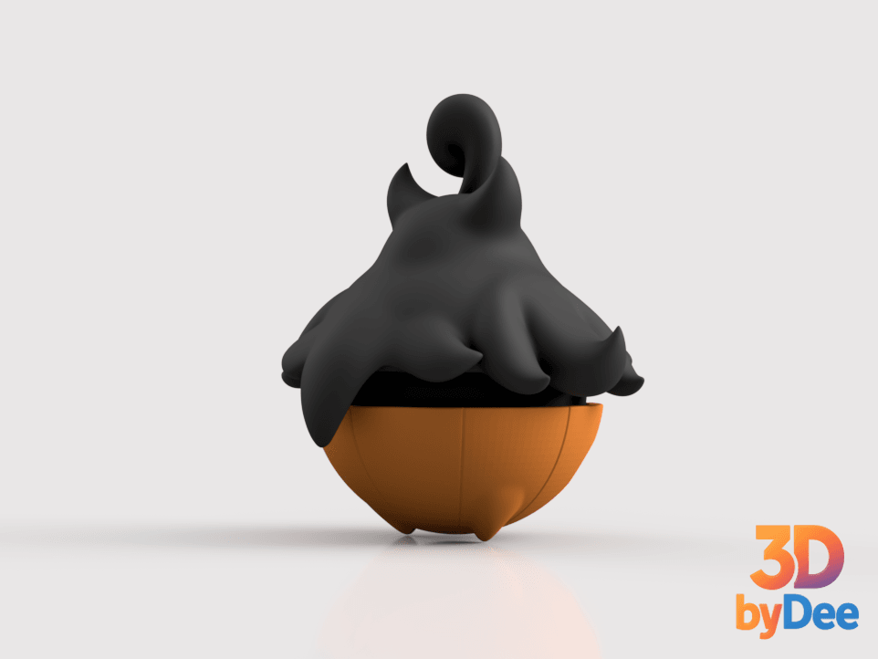 Pumpkaboo Poke Ball 3d model