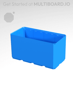 4x2x2 CU - Simple Walls - Multibin Shell 3d model