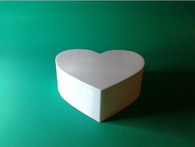Heart, nestable box (v1) 3d model