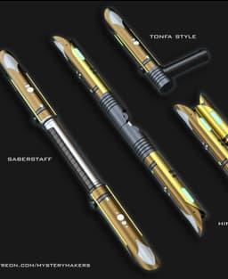 Jedi Temple Guard lightsaber - functional 3d model
