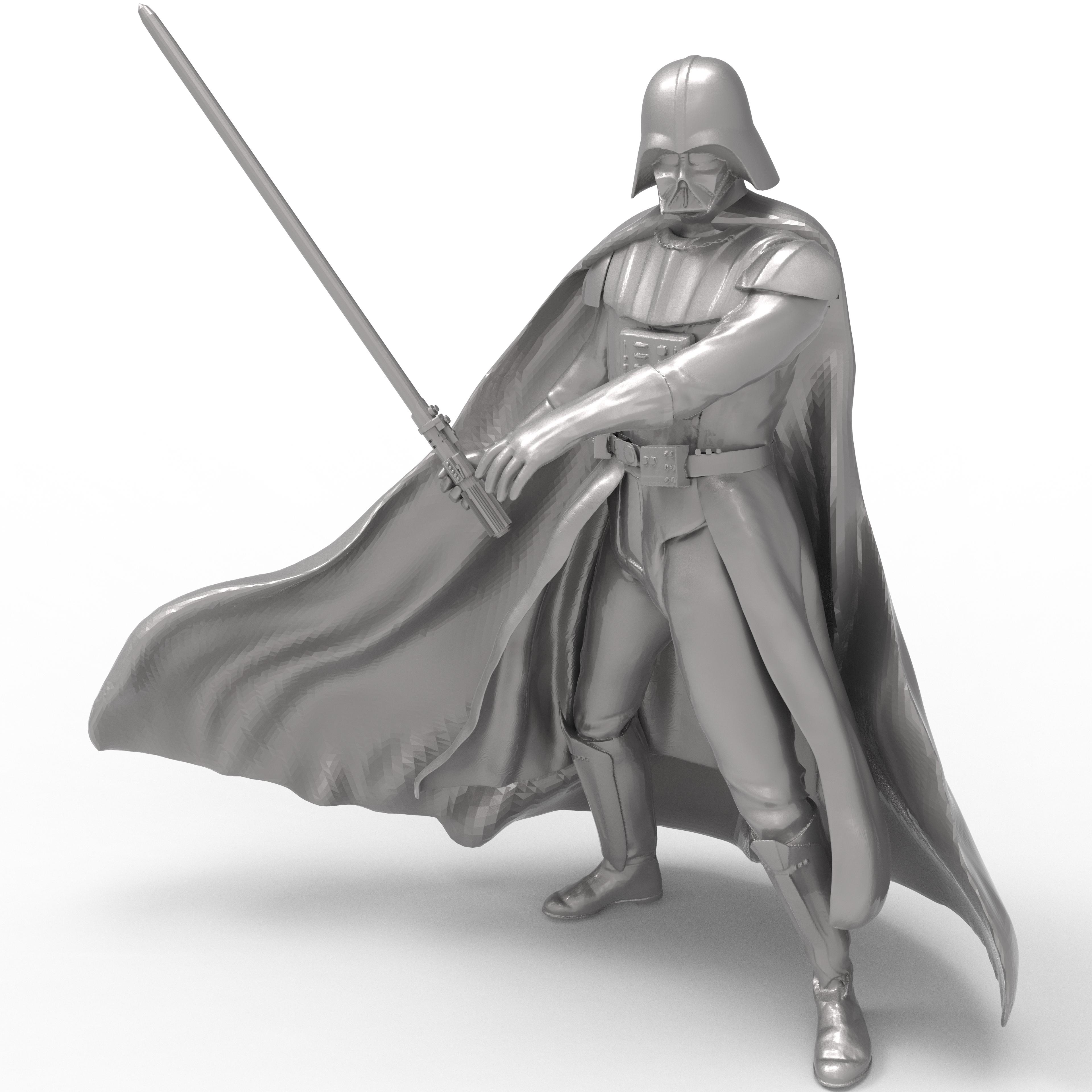Darth Vader with lightsaber - #Starwars Darth vader - 3d model