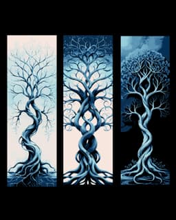 The old and spindly tree of life - Set of Bookmarks 3d model