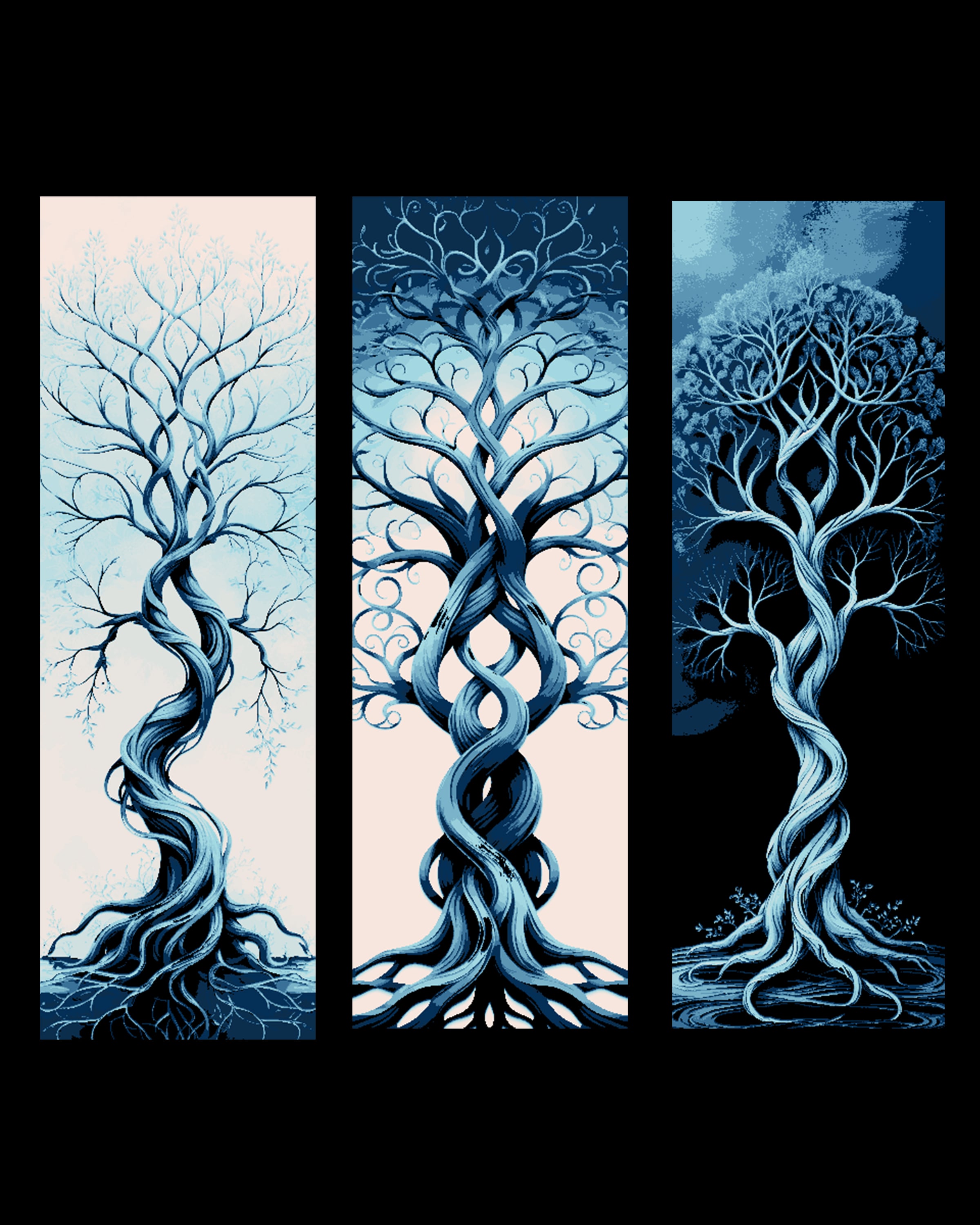 The old and spindly tree of life - Set of Bookmarks 3d model