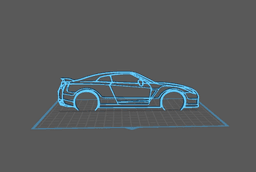 Nissan - R35 GTR Wall Art 3d model