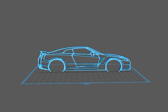 Nissan - R35 GTR Wall Art 3d model