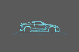 Nissan - R35 GTR Wall Art 3d model