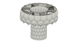 Round Vase planter v12 for home decor christmas 3d model