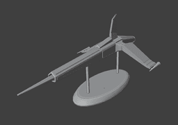 Armoured spaceship 3d model