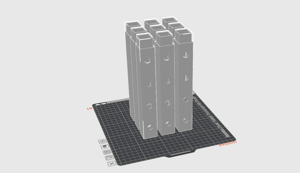pixel tubes.3mf 3d model
