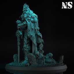 Death knight and Skeletons Bundle 3d model