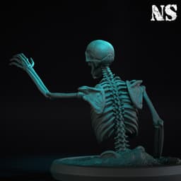 Death knight and Skeletons Bundle 3d model