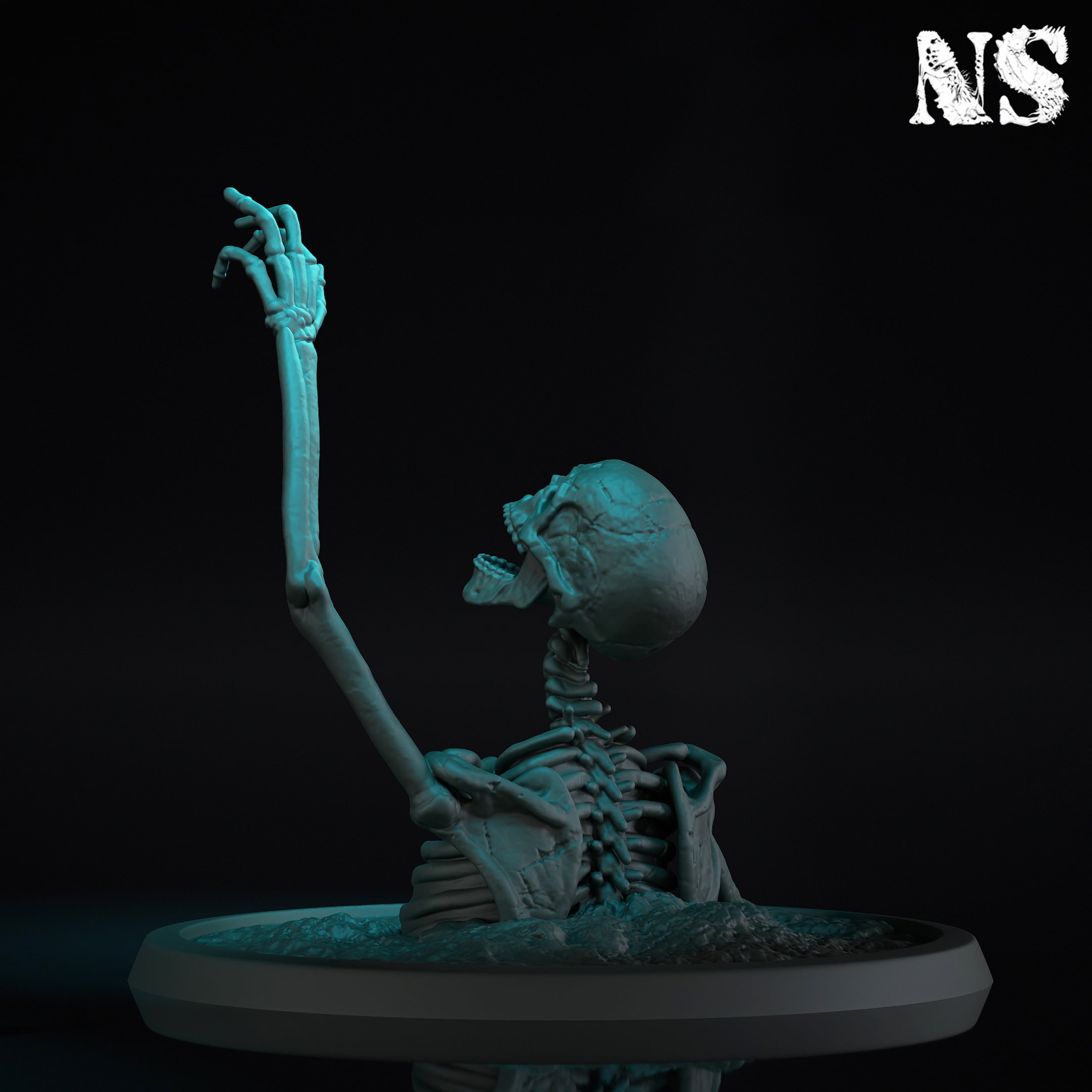 Death knight and Skeletons Bundle 3d model
