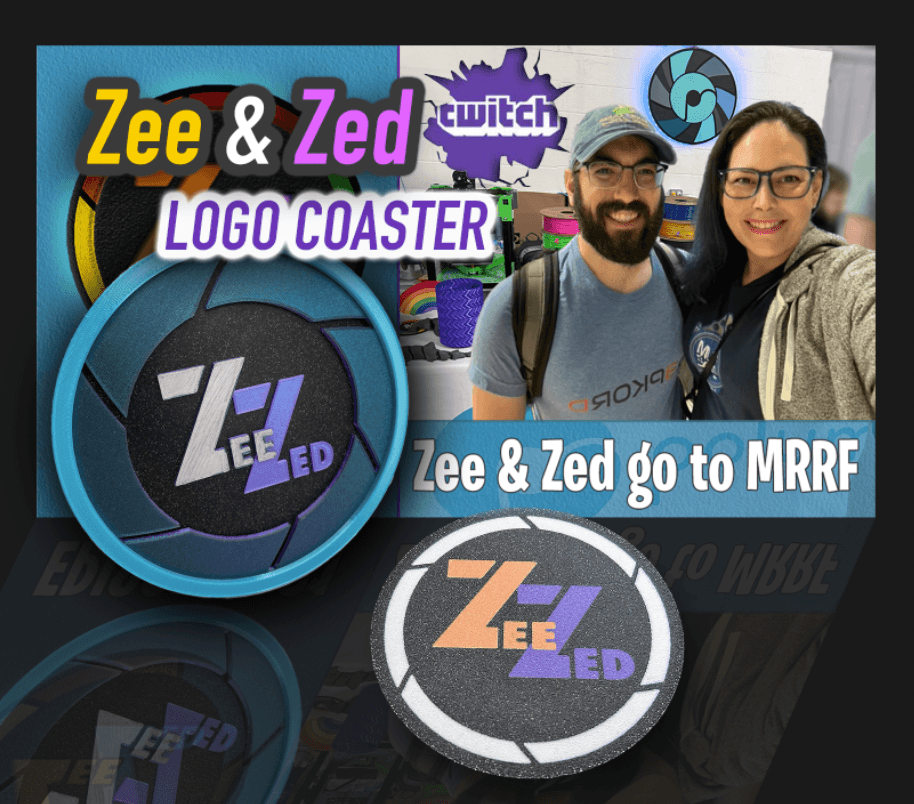Zee & Zed Logo Coaster 3d model