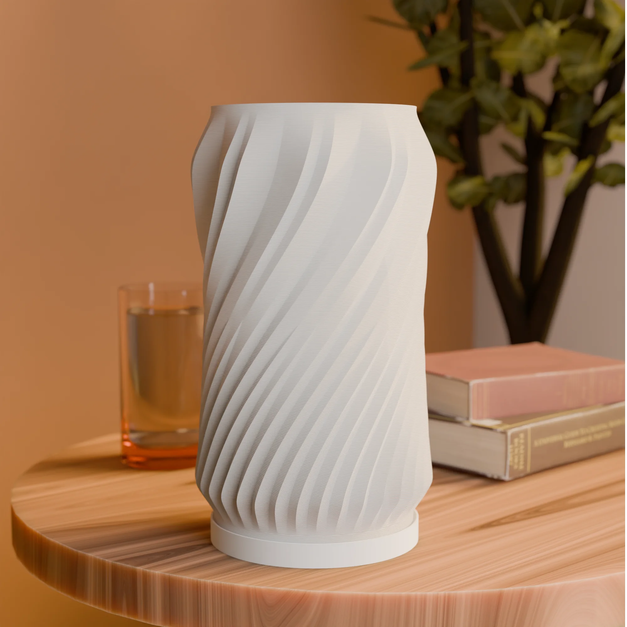 Minimalist Spiral Lamp 3d model