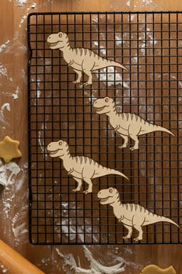 Trex Cookie Cutter, Biscuit Cutter 3d model
