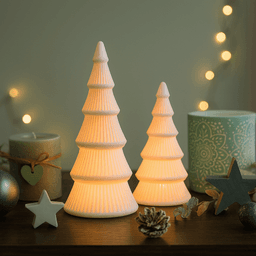 Christmas Tree Candle Holder Set | 2 pcs LED Holiday Decoration | Festive Winter Tabletop Accent 3d model
