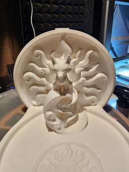 Kitsune Sun Moon Incense Combo w Support Blocker.3mf 3d model
