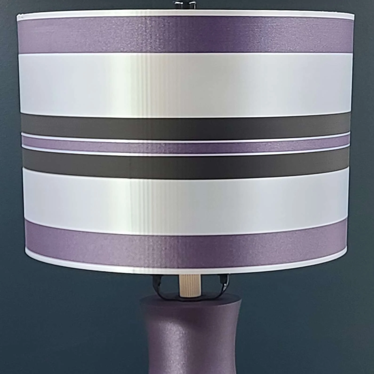 Round Lamp Shade - Stripes Design - AMS Colored (SHADE ONLY) 3d model