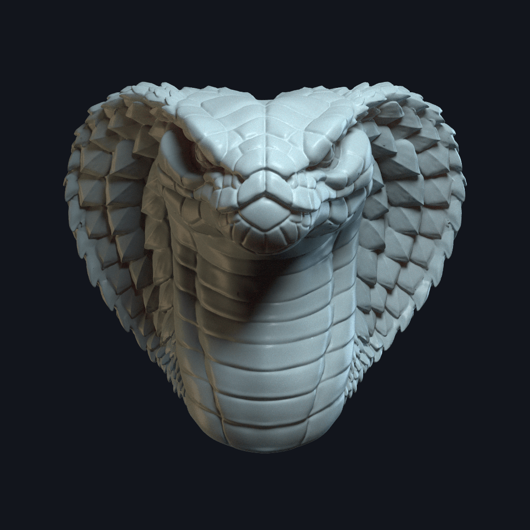 Nagara v1 (actiong figure head) 3d model