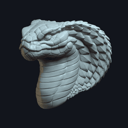 Nagara v1 (actiong figure head) 3d model
