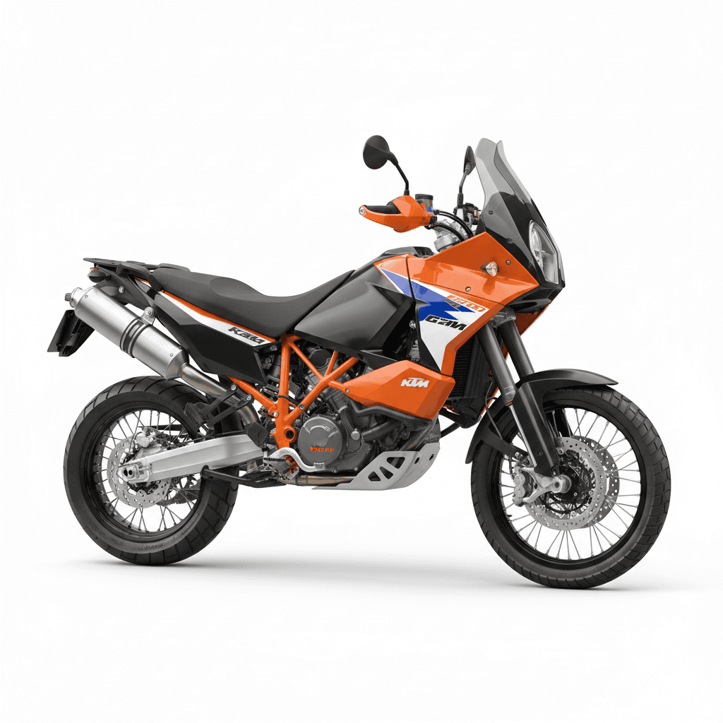 KTM 990Adventure Rally Touring Motorcycle 3d model