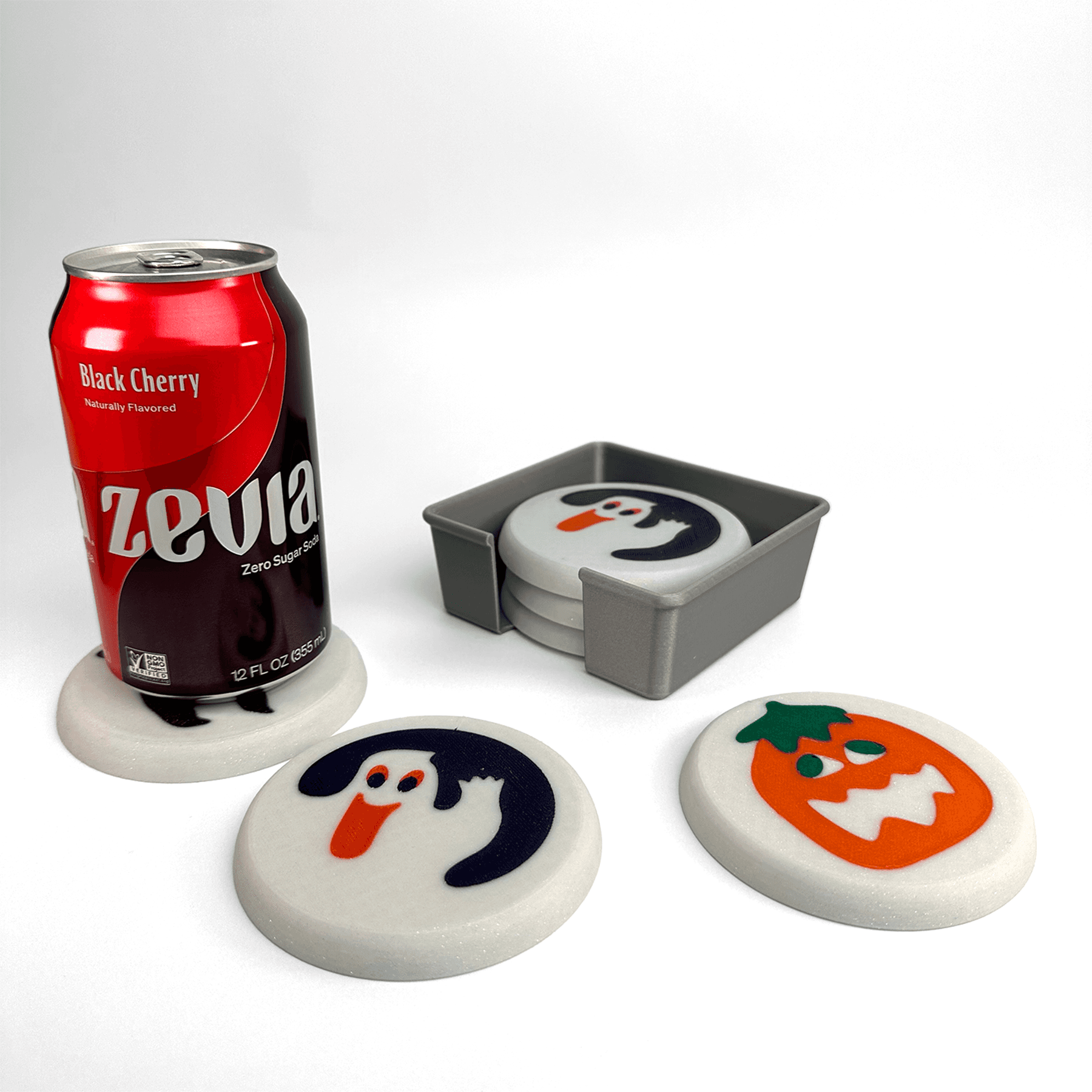 Pillsbury Halloween Cookie Inspired Coasters 3d model