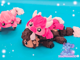 Blossom Highland Cow Flexis 3d model