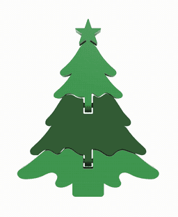 Articulated Christmas Tree 3d model