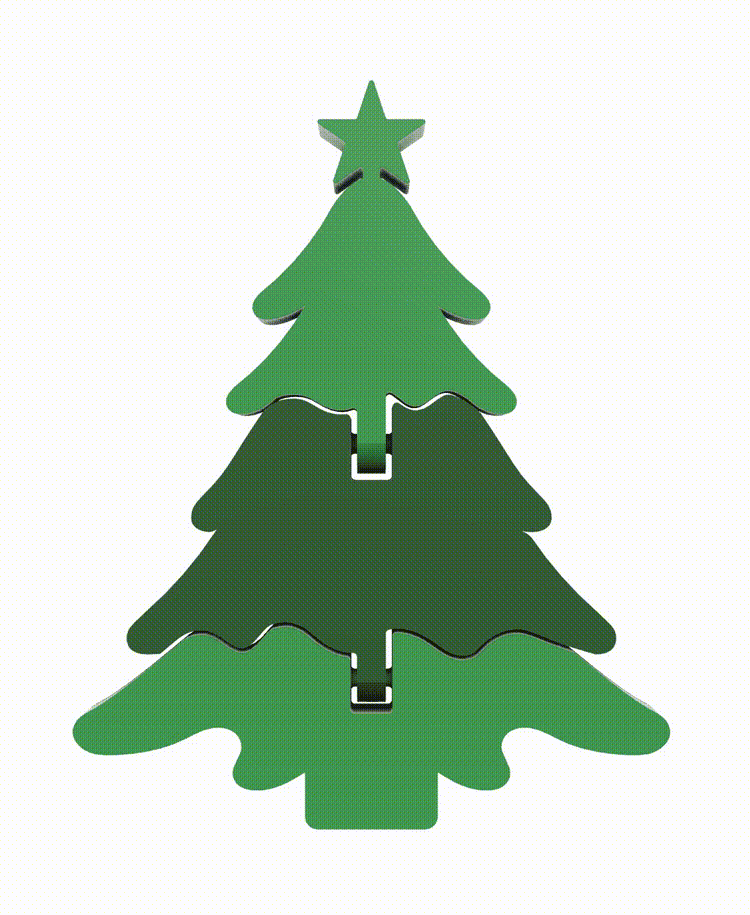 Articulated Christmas Tree 3d model