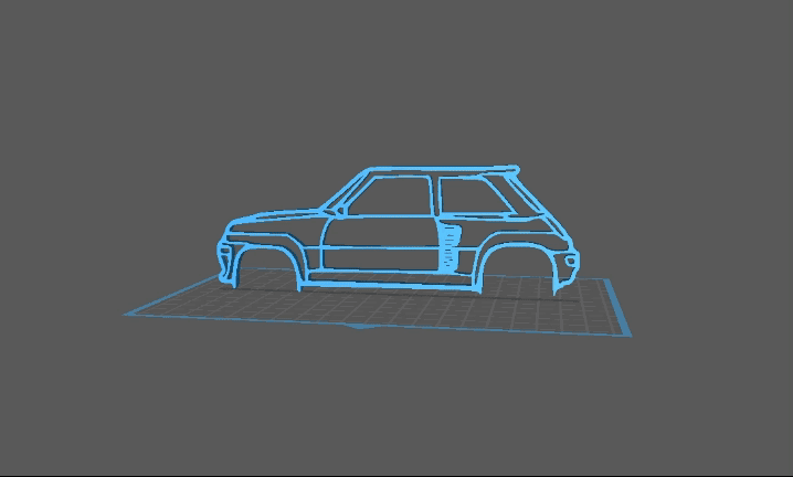 Renault - Turbo 2 Classic Wall Art 3d model