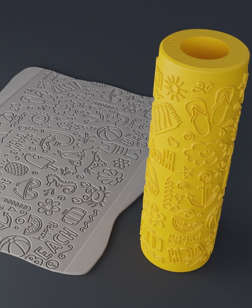Summer Texture Rollers 3d model