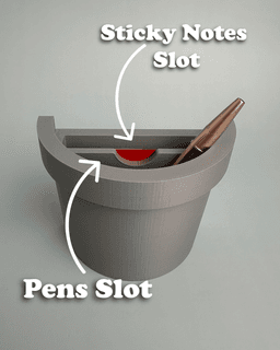 Daisy Magnet Pot 3d model