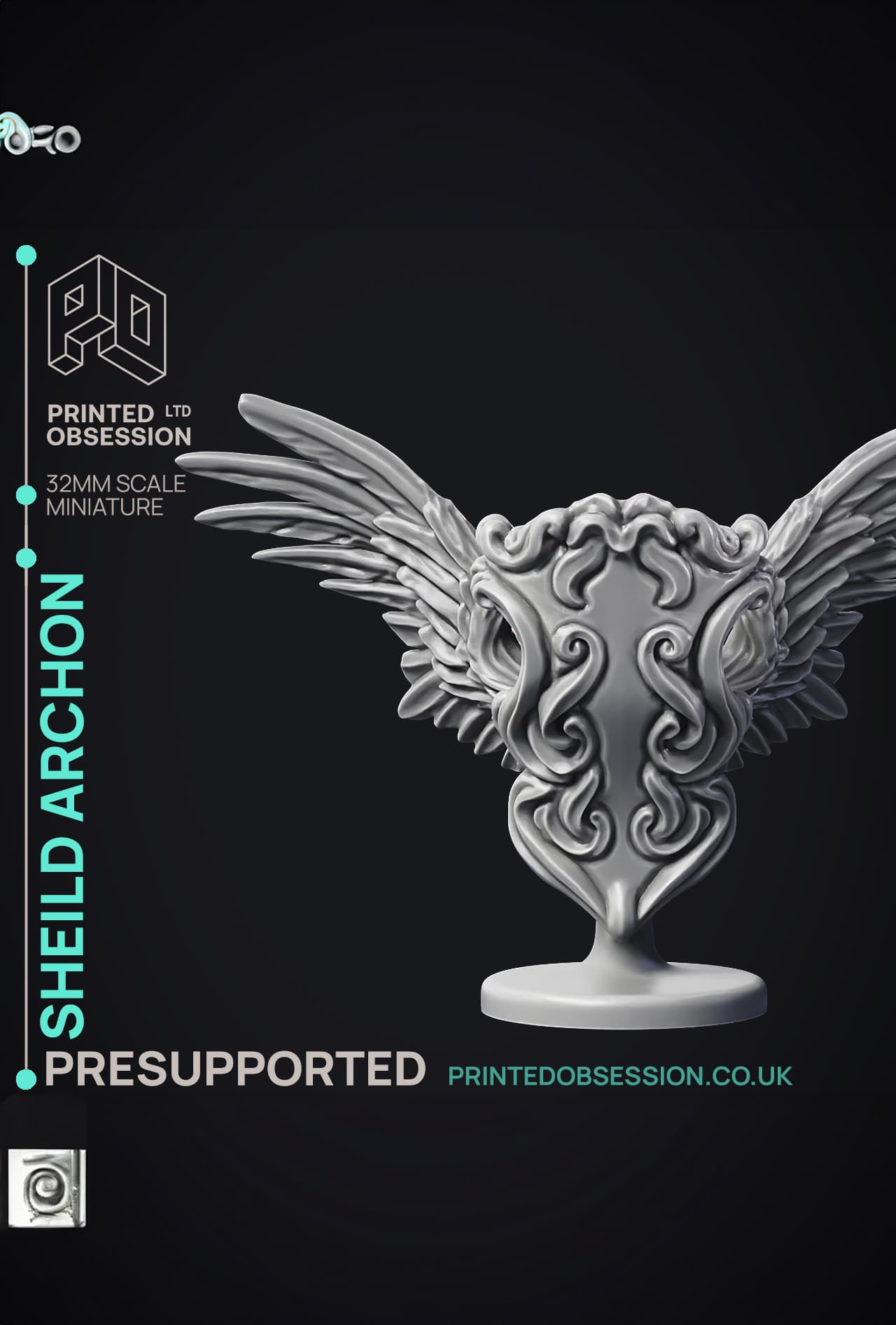 Shield Archon - Celestial Creature - PRESUPPORTED - Heaven Hath No Fury - 32 mm scale 3d model