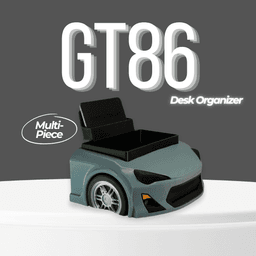 GT86 Inspired Desk Organizer 3d model