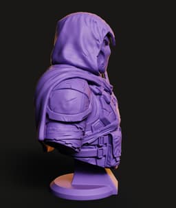 Moon Knight Bust STL | Superhero 3D Print | HighDetail 3d model