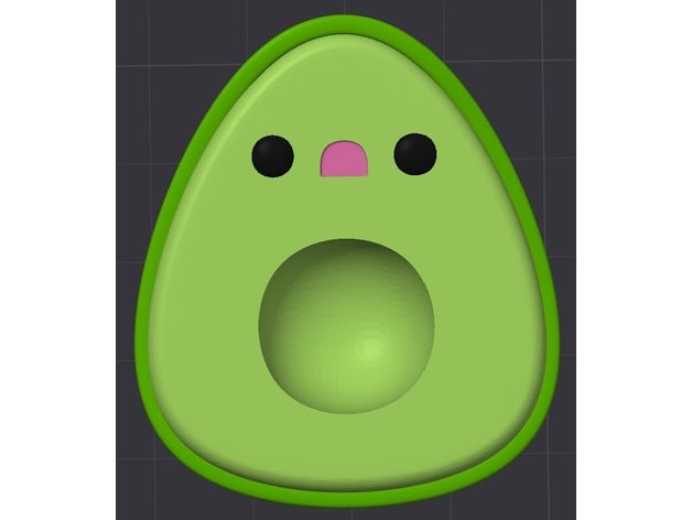 Avocado Colored 3d model