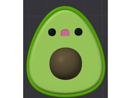 Avocado Colored 3d model