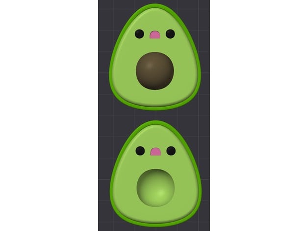 Avocado Colored 3d model