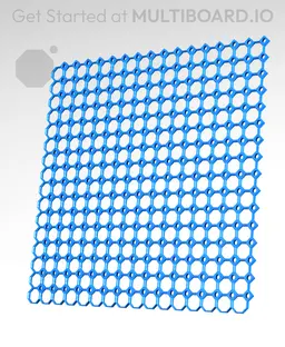 16x16 MU - Center Grid Interfitted - MultiBoard Octagon Plate 3d model