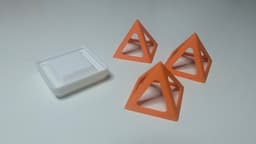 Small Painter's Pyramid with Gridfinity Holder 3d model