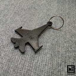 F-16 Fighting Falcon Keychain Silhouette 3d model