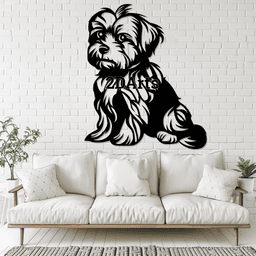 Maltese Dog 2D Wall Art/Window Art 3d model