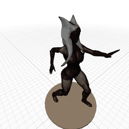 Togruta Warrior Woman – Fantasy Sci-Fi Collectible Figure v2 3d model