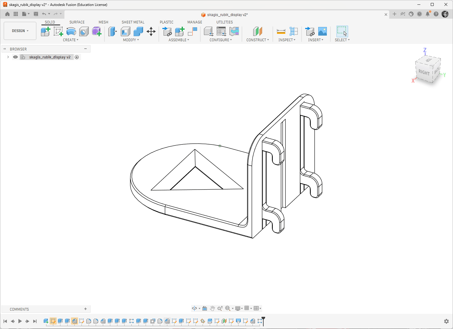 IKEA Skadis cube display 3d model