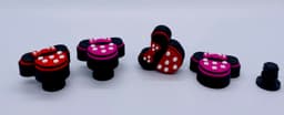 Mickey and Minnie Shoe Charms 3d model
