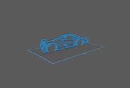 McLaren - P1 GTR Wall Art 3d model